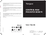 Preview for 1 page of Targus CONTROL MAX AMP068 User Manual