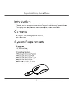 Предварительный просмотр 2 страницы Targus CORD-STORING OPTICAL MOUSE User Manual