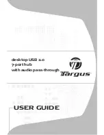 Preview for 1 page of Targus desktop USB 2.0
7-port hub
with audio pass-through User Manual