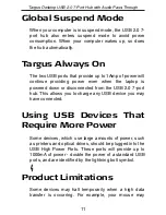 Preview for 11 page of Targus desktop USB 2.0
7-port hub
with audio pass-through User Manual