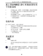 Preview for 16 page of Targus desktop USB 2.0
7-port hub
with audio pass-through User Manual