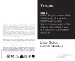 Preview for 1 page of Targus DOCK419 User Manual