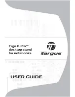 Предварительный просмотр 1 страницы Targus Ergo D-Pro Manual