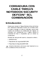 Предварительный просмотр 57 страницы Targus NOTEBOOK SECURITY DEFCON SCL User Manual