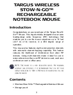 Preview for 3 page of Targus Stow-N-G User Manual