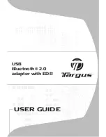 Preview for 1 page of Targus Ultra-Mini Ultra-Mini Bluetooth 2.0 Adapter with... User Manual