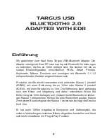 Preview for 10 page of Targus Ultra-Mini Ultra-Mini Bluetooth 2.0 Adapter with... User Manual