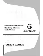 Preview for 1 page of Targus Universal Notebook Docking Station with Video... User Manual