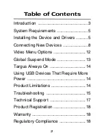 Preview for 2 page of Targus Universal Notebook Docking Station with Video... User Manual