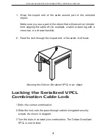 Preview for 5 page of Targus Universal Security DEFCON Cable Lock User Manual