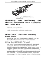 Preview for 6 page of Targus Universal Security DEFCON Cable Lock User Manual