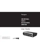 Targus Universal USB-C 4K Docking Station User Manual preview