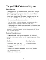 Preview for 2 page of Targus USB calculator/keypad User Manual