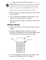 Предварительный просмотр 4 страницы Targus Wireless Keypad & Mini Optical Mouse User Manual