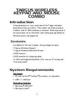 Предварительный просмотр 2 страницы Targus Wireless Keypad and Mouse Combo User Manual