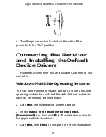 Preview for 5 page of Targus Wireless Multimedia Presenter with Trackball User Manual