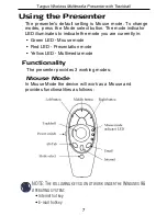 Preview for 7 page of Targus Wireless Multimedia Presenter with Trackball User Manual