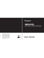 Targus WIRELESS OPTICAL LAPTOP MOUSE User Manual preview