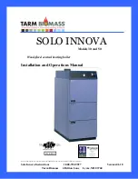 Preview for 1 page of Tarm Biomass SOLO INNOVA 30 Installation And Operation Manual