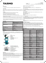 Предварительный просмотр 1 страницы Tarmo 321807 Manual