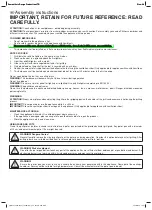 Предварительный просмотр 6 страницы Tarrington House 11245M Assembly Instructions Manual