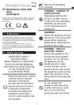 Tarrington House MWDF5823G Operating Instructions Manual preview