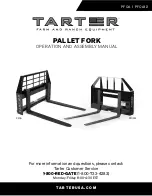 Preview for 1 page of Tarter PFQA Operation And Assembly Manual