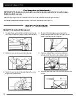 Preview for 18 page of Tarter RT104BL Operation And Assembly Manual