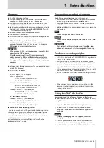 Preview for 3 page of Tascam 0US-4x4TP Reference Manual