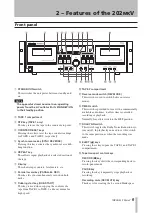 Preview for 9 page of Tascam 202mkV Owner'S Manual