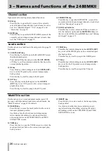 Предварительный просмотр 20 страницы Tascam 2488MKII Owner'S Manual