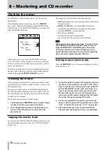 Предварительный просмотр 70 страницы Tascam 2488MKII Owner'S Manual