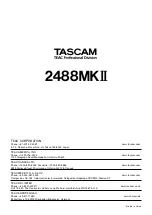 Предварительный просмотр 116 страницы Tascam 2488MKII Owner'S Manual