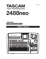 Preview for 1 page of Tascam 2488neo Owner'S Manual