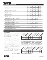 Предварительный просмотр 3 страницы Tascam 322 Specification Sheet