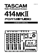 Tascam 414MKII PortaStudio Owner'S Manual предпросмотр