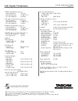 Предварительный просмотр 6 страницы Tascam 564 Digital Portastudio User Manual