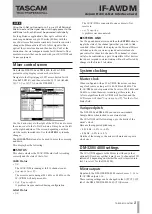 Предварительный просмотр 3 страницы Tascam AVIOM PRO16 DM-4800 Owner'S Manual