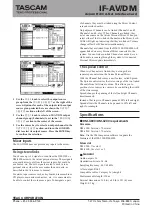 Предварительный просмотр 4 страницы Tascam AVIOM PRO16 DM-4800 Owner'S Manual