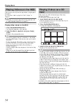 Preview for 54 page of Tascam BD-R2000 Owner'S Manual