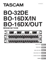 Tascam BO-32DE Owner'S Manual предпросмотр