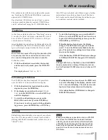 Предварительный просмотр 27 страницы Tascam CC-222MK Owner'S Manual