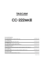 Предварительный просмотр 36 страницы Tascam CC-222MK Owner'S Manual