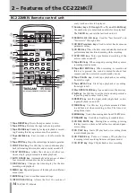 Предварительный просмотр 14 страницы Tascam CC-222MKIV Owner'S Manual