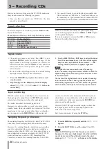 Preview for 20 page of Tascam CC-222SL Owner'S Manual