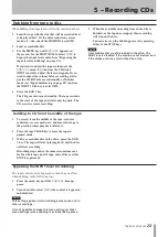 Preview for 23 page of Tascam CC-222SL Owner'S Manual