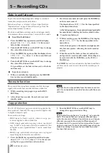 Preview for 26 page of Tascam CC-222SL Owner'S Manual