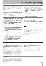 Preview for 31 page of Tascam CC-222SL Owner'S Manual