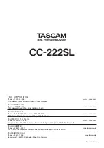 Preview for 36 page of Tascam CC-222SL Owner'S Manual