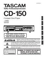 Tascam CD-150 Owner'S Manual предпросмотр